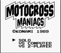 une photo d'Ã©cran de Motocross Maniacs sur Nintendo Game Boy